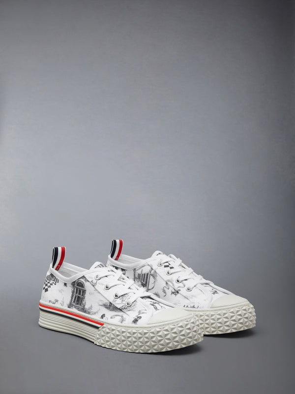 CANVAS HECTOR TOILE LOW TOP SNEAKERS - image 2