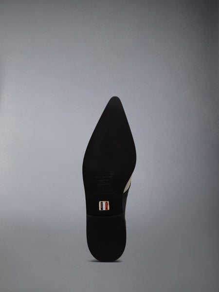 COTTON CANVAS MICRO SOLE POINTED SADDLE SHOE NATURAL