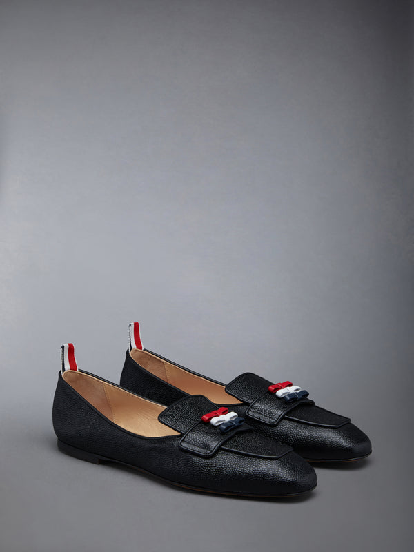 FLEXIBLE LEATHER SOLE 3-BOW LOAFER - image 2