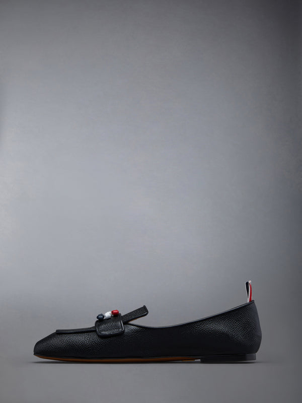 FLEXIBLE LEATHER SOLE 3-BOW LOAFER - image 3
