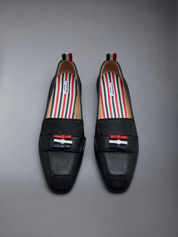 FLEXIBLE LEATHER SOLE 3-BOW LOAFER - image 4