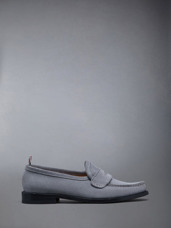 CALF SUEDE PLEATED VARSITY LOAFER - featured image