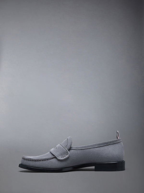 CALF SUEDE PLEATED VARSITY LOAFER - image 3