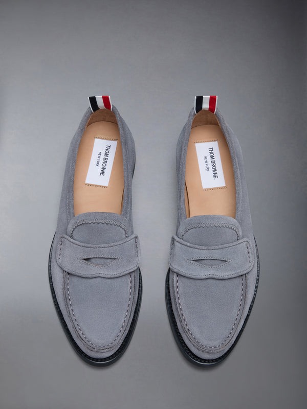 CALF SUEDE PLEATED VARSITY LOAFER - image 5