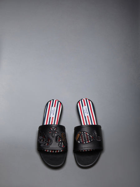 VITELLO NAUTICAL CLAQUETTE BLACK
