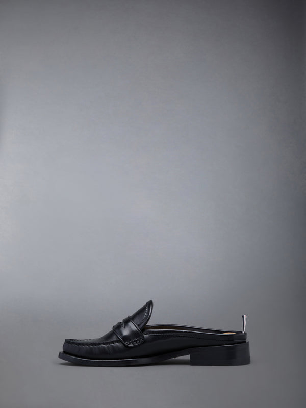 CALF FLEXIBLE LEATHER SOLE PENNY LOAFER MULE - image 3