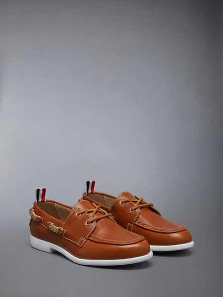 VACCHETTA BROGUE BOAT SHOE NATURAL