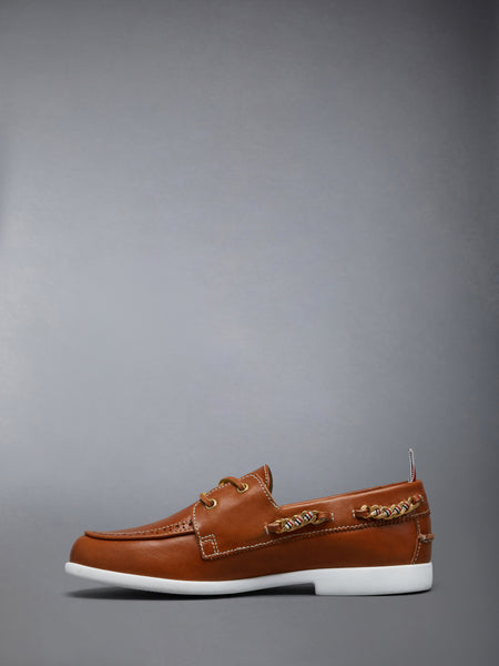 VACCHETTA BROGUE BOAT SHOE NATURAL