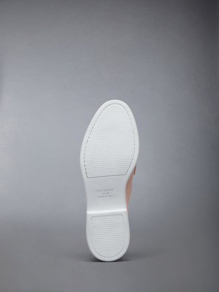 DEERSKIN LEATHER VARSITY LOAFER LIGHT PINK