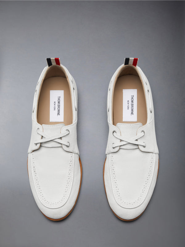 SUEDE FLEX LEATHER SOLE BOAT SHOE - image 5