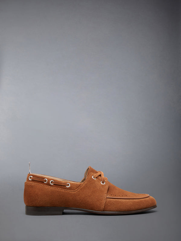 SUEDE FLEX LEATHER SOLE BOAT SHOE - featured image