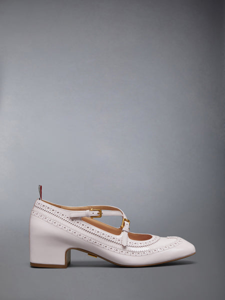 SOFT PATENT LEATHER THOM JOHN 40MM BLOCK HEEL LIGHT PINK