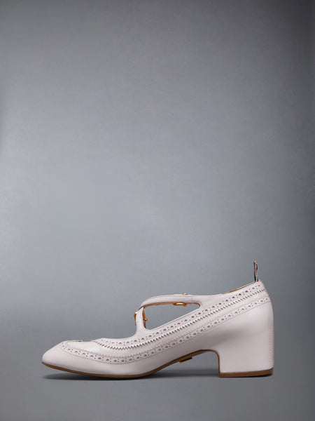 SOFT PATENT LEATHER THOM JOHN 40MM BLOCK HEEL LIGHT PINK