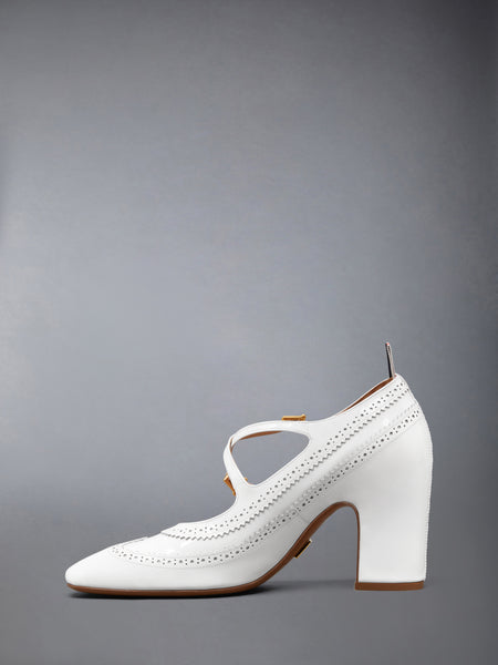 LEATHER CRISS CROSS THOM JOHN 75MM WHITE