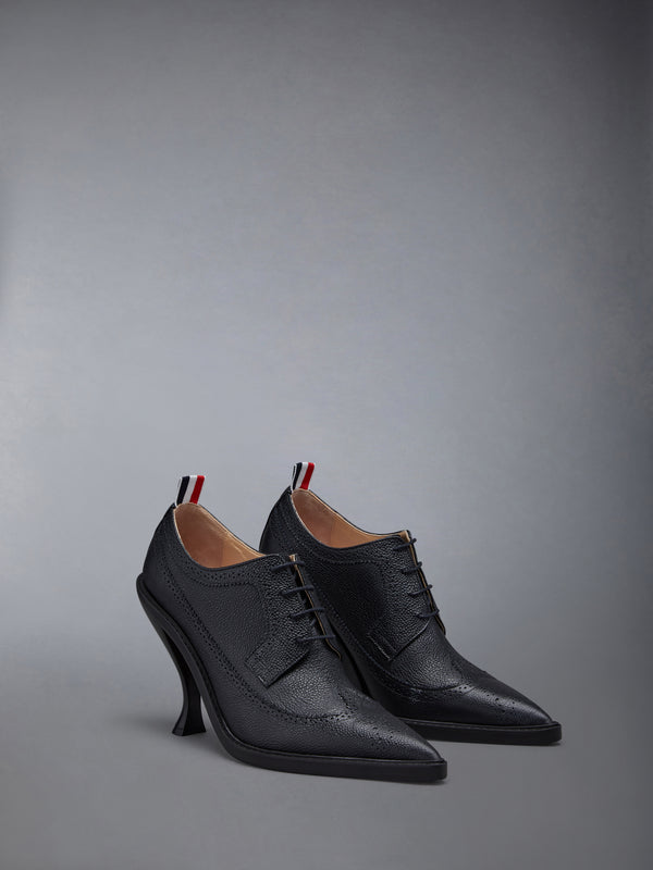 PEBBLE GRAIN LONGWING BROGUE HEEL 105MM - image 2
