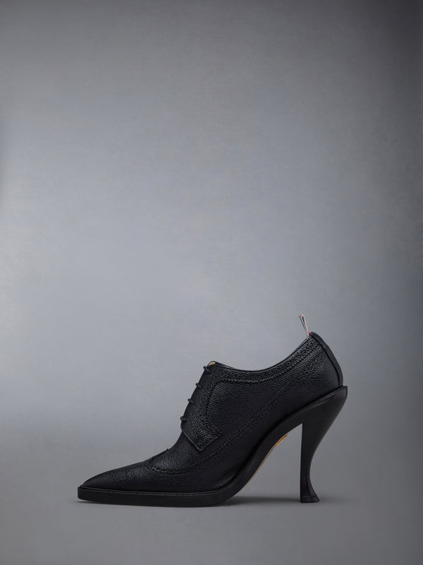PEBBLE GRAIN LONGWING BROGUE HEEL 105MM - image 3