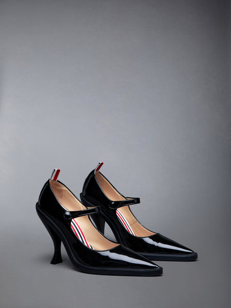 SOFT PATENT POINTED THOM JOHN HEEL 105MM BLACK
