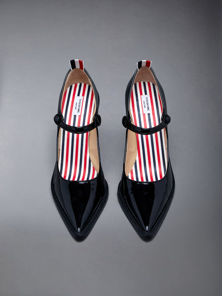 SOFT PATENT POINTED THOM JOHN HEEL 105MM BLACK