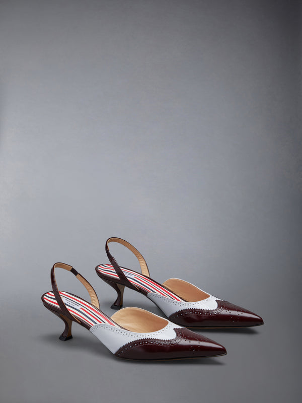 SPAZZOLATO WINGTIP SLINGBACK - image 2