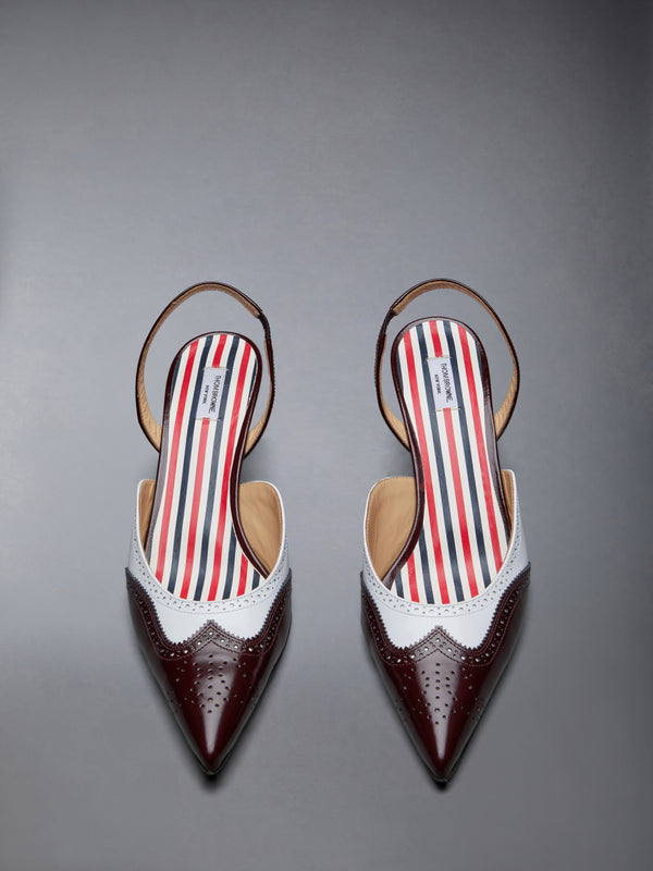 SPAZZOLATO WINGTIP SLINGBACK - image 5
