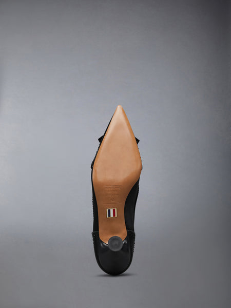 SWARVOSKI WINGTIP PUMP BLACK