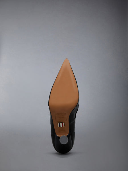 SOFT PATENT WINGTIP PUMP 90MM BLACK