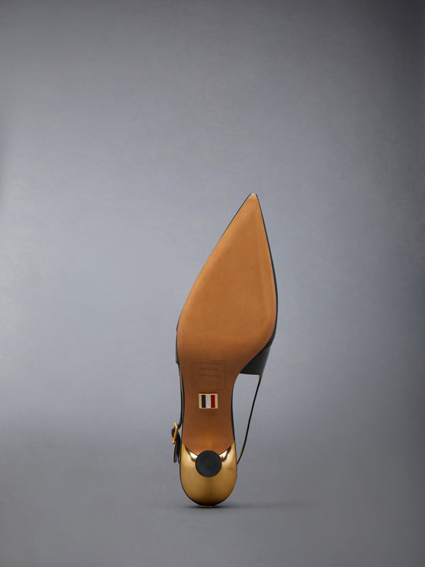 SOFT PATENT WINGTIP SLINGBACK 50MM - image 6
