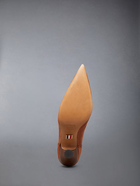 VELUKID WINGTIP PUMP 90MM CARAMEL