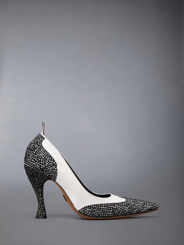 CRYSTAL STRASS WINGTIP PUMP 105MM - featured image