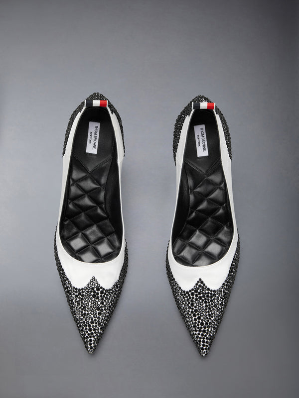CRYSTAL STRASS WINGTIP PUMP 105MM - image 5