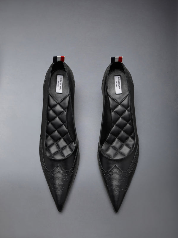 LEATHER WINGTIP PUMP 50MM - image 5