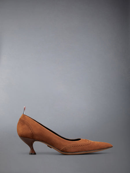 VELUKID WINGTIP PUMP 50MM CARAMEL