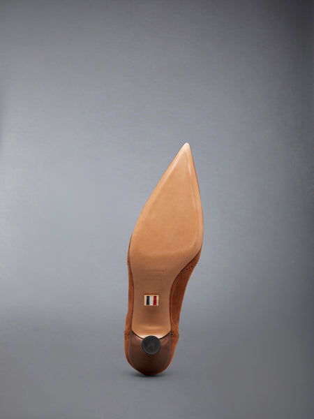 VELUKID WINGTIP PUMP 50MM CARAMEL