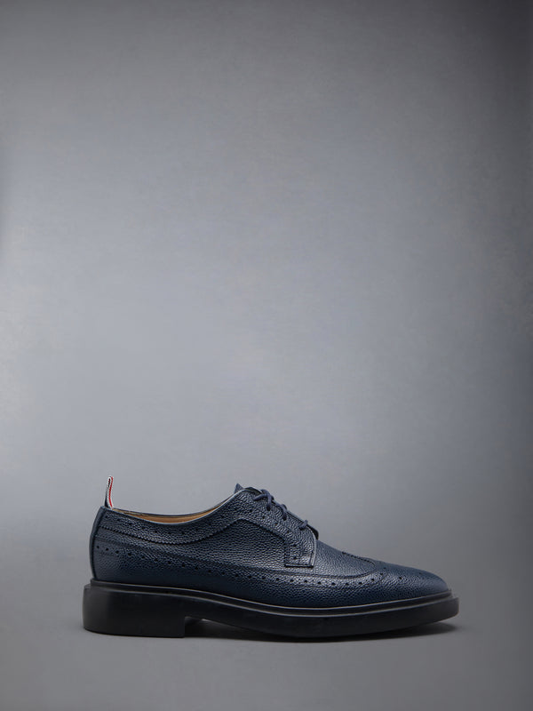 PEBBLE GRAIN LIGHTWEIGHT RUBBER SOLE CLASSIC LONGWING BROGUES - featured image