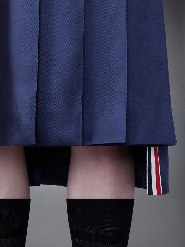 SILK TWILL 4-BAR MIDI PLEATED SKIRT - image 6