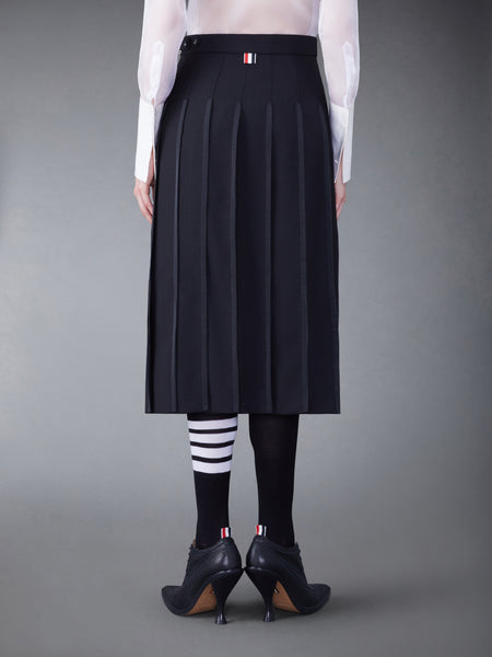 CLASSIC TIPPING PLEATED SKIRT BLACK
