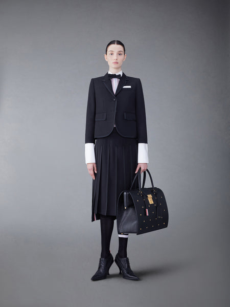 CLASSIC TIPPING PLEATED SKIRT BLACK