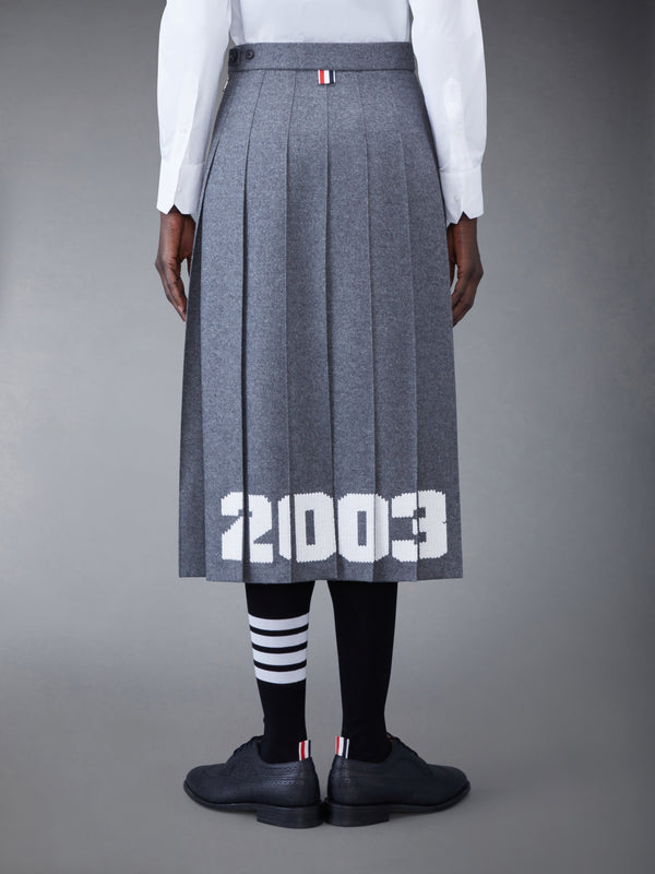 WOOL FLANNEL 2003 CLASSIC PLEATED SKIRT - image 3
