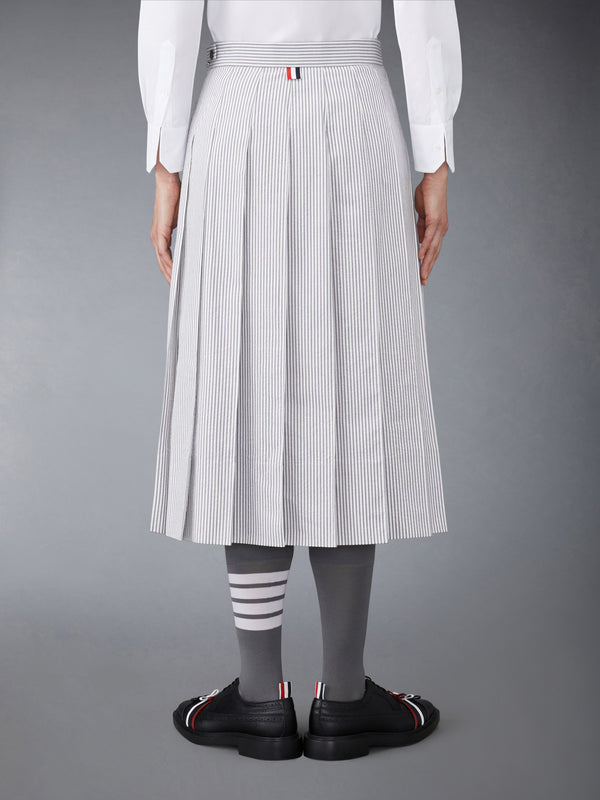 SEERSUCKER PLEATED SKIRT - image 3