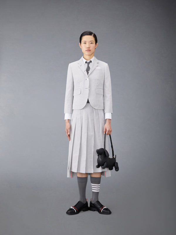 SEERSUCKER PLEATED SKIRT - image 4