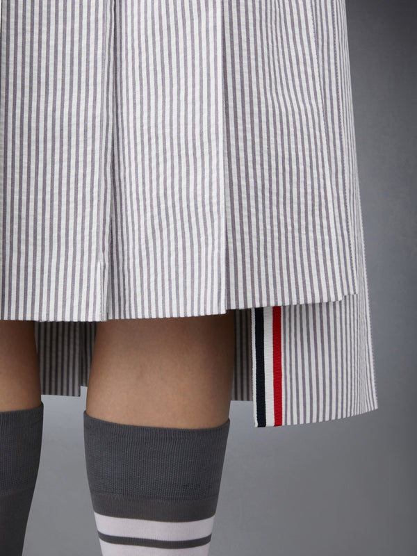 SEERSUCKER PLEATED SKIRT - image 5