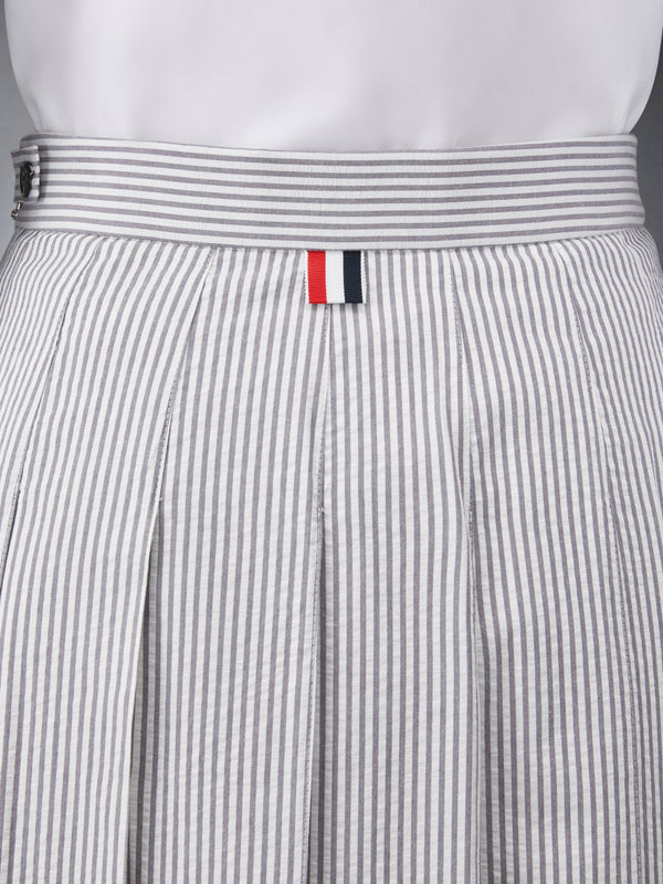 SEERSUCKER PLEATED SKIRT - image 6