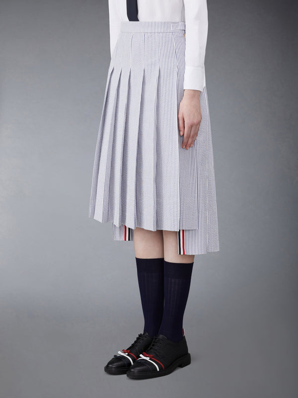 SEERSUCKER PLEATED SKIRT - image 2