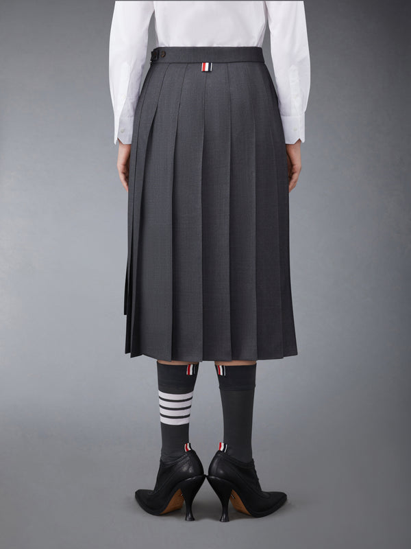 SUPER 120'S TWILL PLEATED SKIRT - image 3