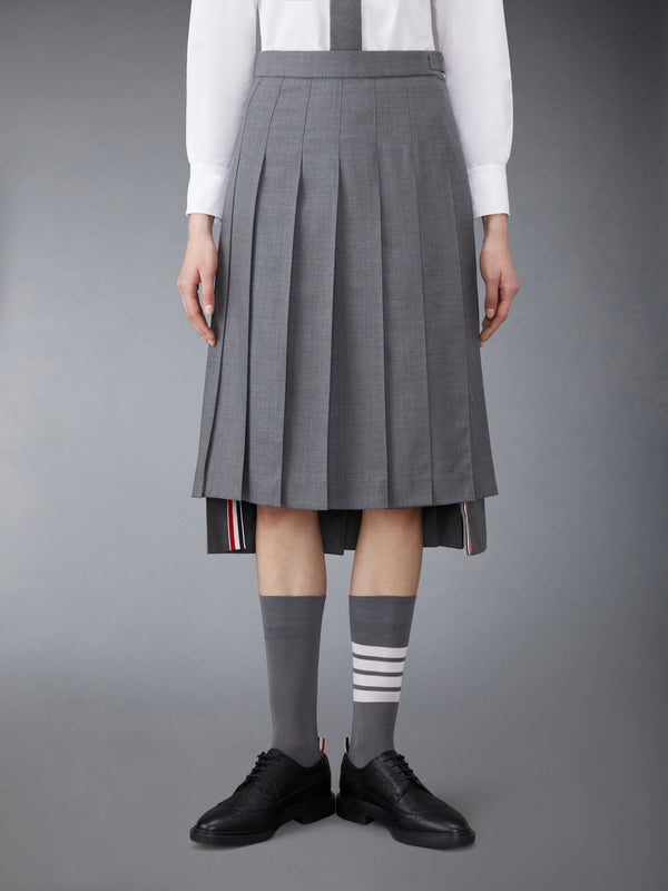 SUPER 120'S TWILL PLEATED SKIRT - featured image