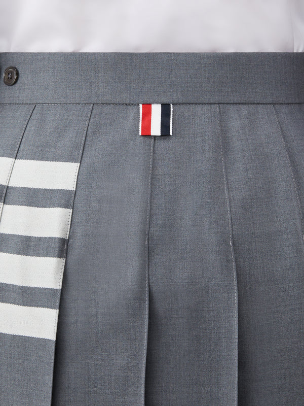 PLAIN WEAVE 4-BAR PLEATED SKIRT - image 6