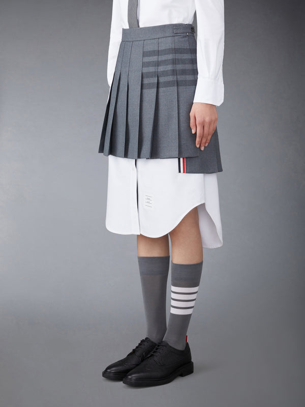 SCHOOL UNIFORM 4-BAR PLEATED MINI SKIRT - image 2