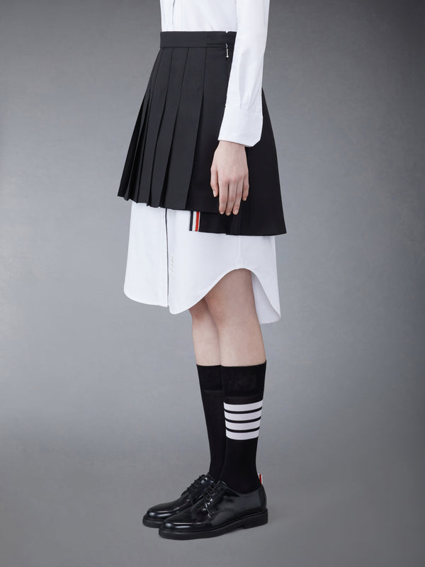 WOOL FRESCO PLEATED MINI SKIRT - image 2
