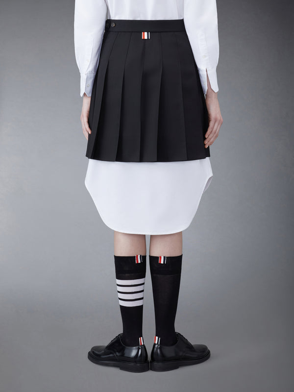 WOOL FRESCO PLEATED MINI SKIRT - image 3