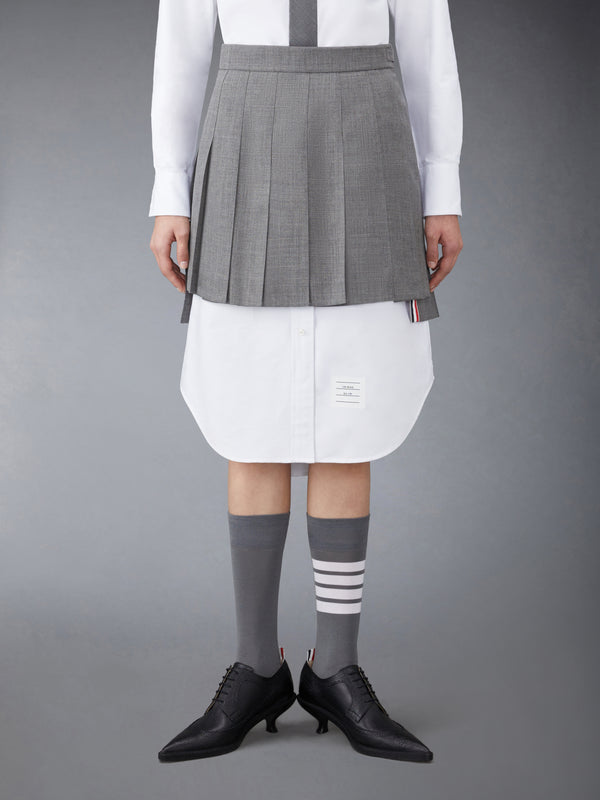 WOOL FRESCO PLEATED MINI SKIRT - featured image